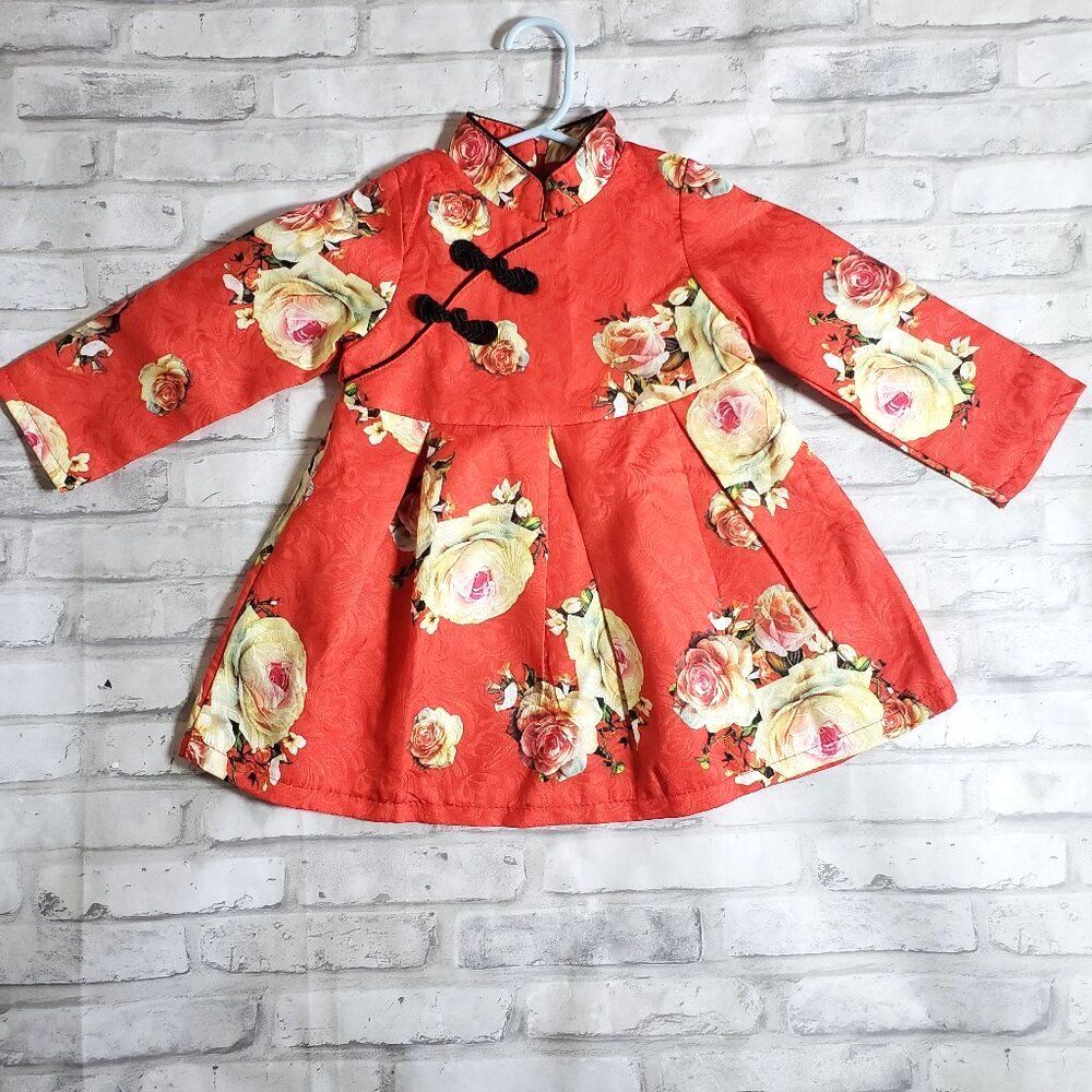 Red an Black Asian Style Dress